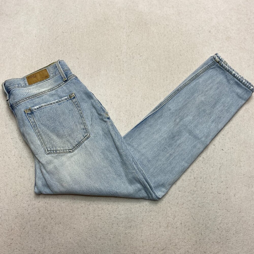 Koaj Jeans Mens 32 Blue Destroyed Original Fit Low Rise Pants